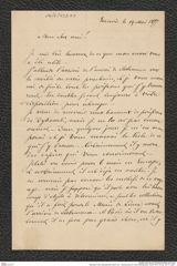 Nachlass Franz Steindachner, Brief von L. Sarzanowski an Franz Steindachner (19.05.1877), Inv.Nr. 437.01, Seite 1